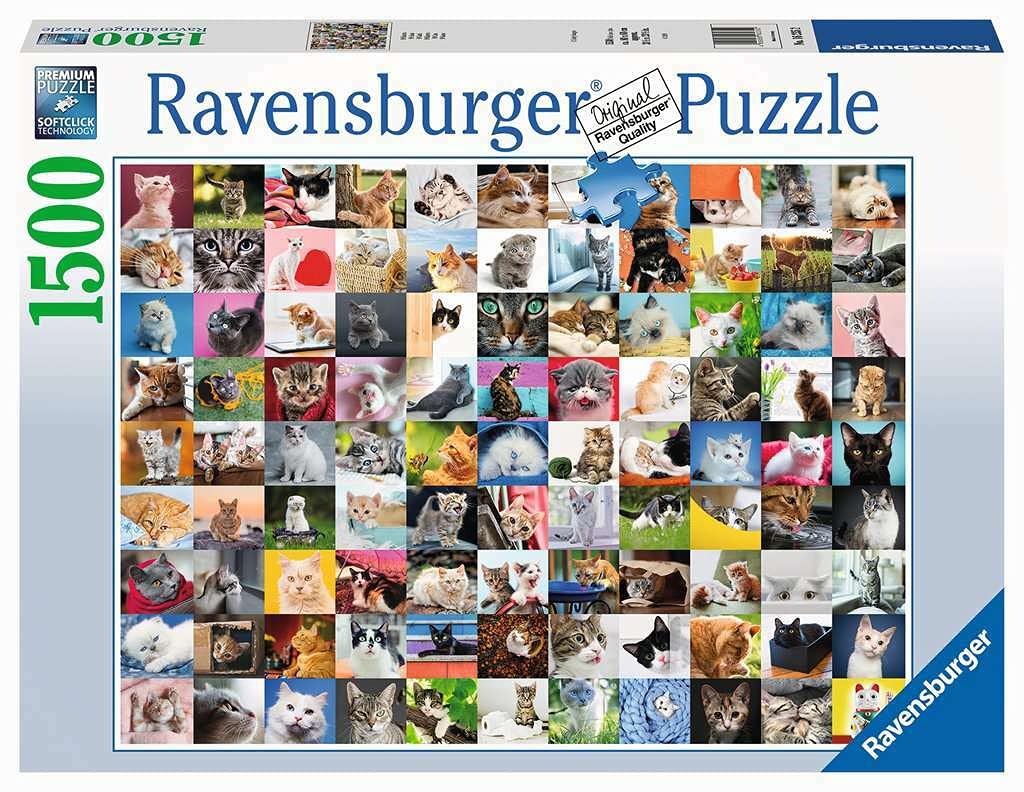 Ravensburger Puzzle 16235 - 99 Katzen - 1500 Teile Puzzle für Erwachsene und Kinder ab 14 Jahren, Puzzle mit Katzen-Motiv
