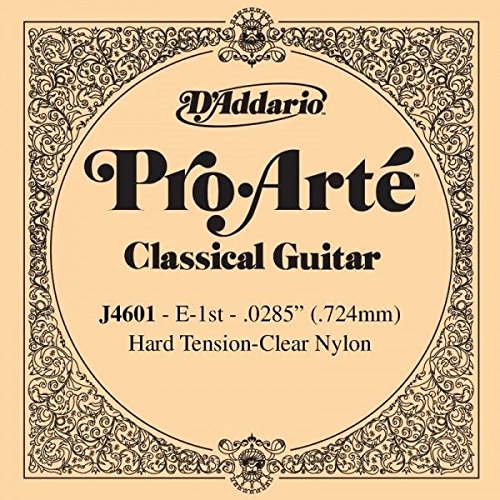 CUERDA SUELTA GUITARRA CLASICA - D´addario (J/4601) Pro/Arte Fuerte (Minimo 5 Cuerdas) 1ª