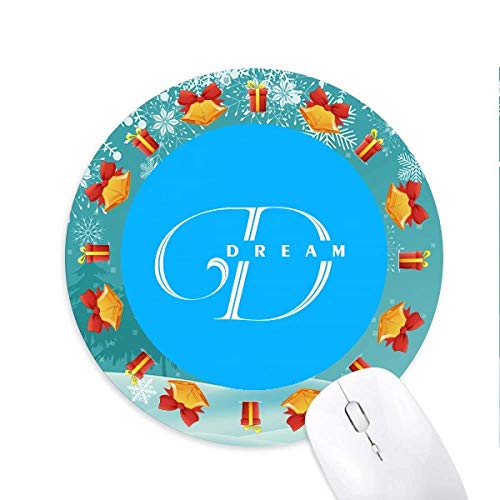 Dream Drink Letters Mousepad Round Rubber Mouse Pad Weihnachtsgeschenk