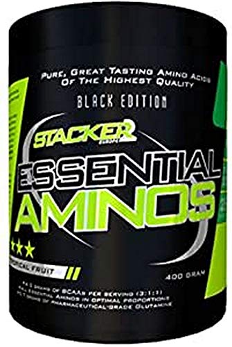 Stacker2 Essential Aminos Aminosäure BCAA Amino Bodybuilding (Tropical 400g)