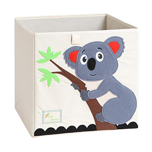 Cartoon Aufbewahrungswürfel Leinwand faltbare Spielzeug Aufbewahrungsbox für Kinder (Koala)
