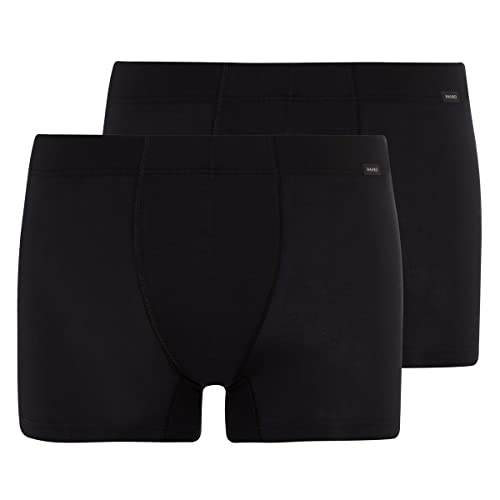 Hanro Herren Cotton Essentials Pants TwoPack Hipster, Schwarz (Black 0019), 48/50 (Herstellergröße: M) (2er Pack