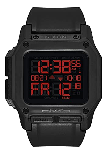 Nixon Herren Digital LCD-Digitalmodul Uhr mit Kunststoff Armband A1180760-00