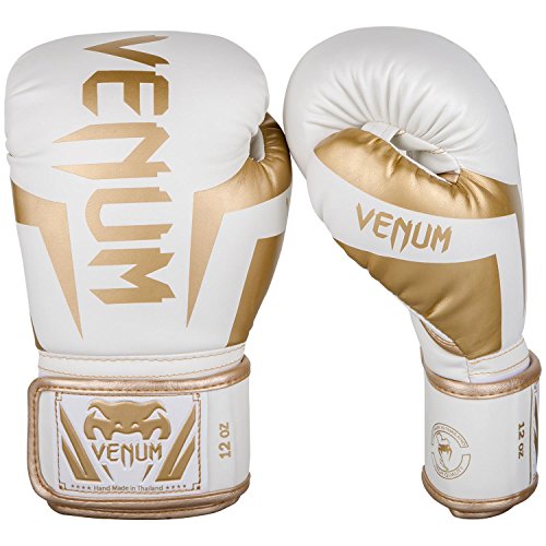 Venum Elite Boxhandschuhe, Weiss/Gold, 10 oz