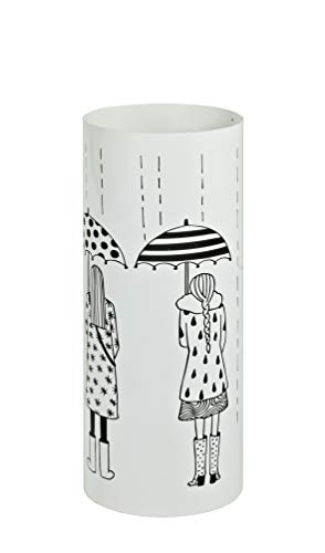 Haku-Möbel Schirmständer, Metall, Weiß, 18 x 18 x 45 cm