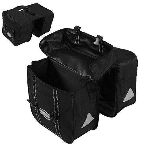 Wasserdichte doppelte Gepäckträgertasche, Oxford Tuch 3 in 1 Fahrradsitztasche, Tragbare Fahrrad Rücksitztasche, für Fahrräder Aufbewahrungstasche E-Bike Fahrrad Zubehör