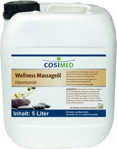 Wellness-Massageöl Harmonie von cosiMed, 5 Liter