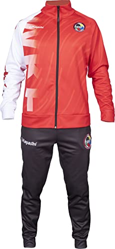 Hayashi Trainingsanzug „WKF Drift“ - schwarz-rot, Gr. L
