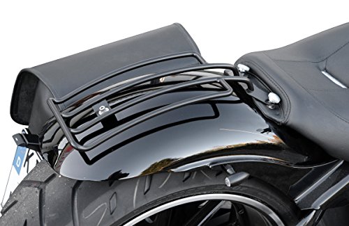 Gepäckträger schwarz Softail Solositz speziell für Heritage+Springer Classic, Deluxe, Breakout und FatBoy, nicht passend bei Heritage Springer Harley Davidson Buffalo Bag.