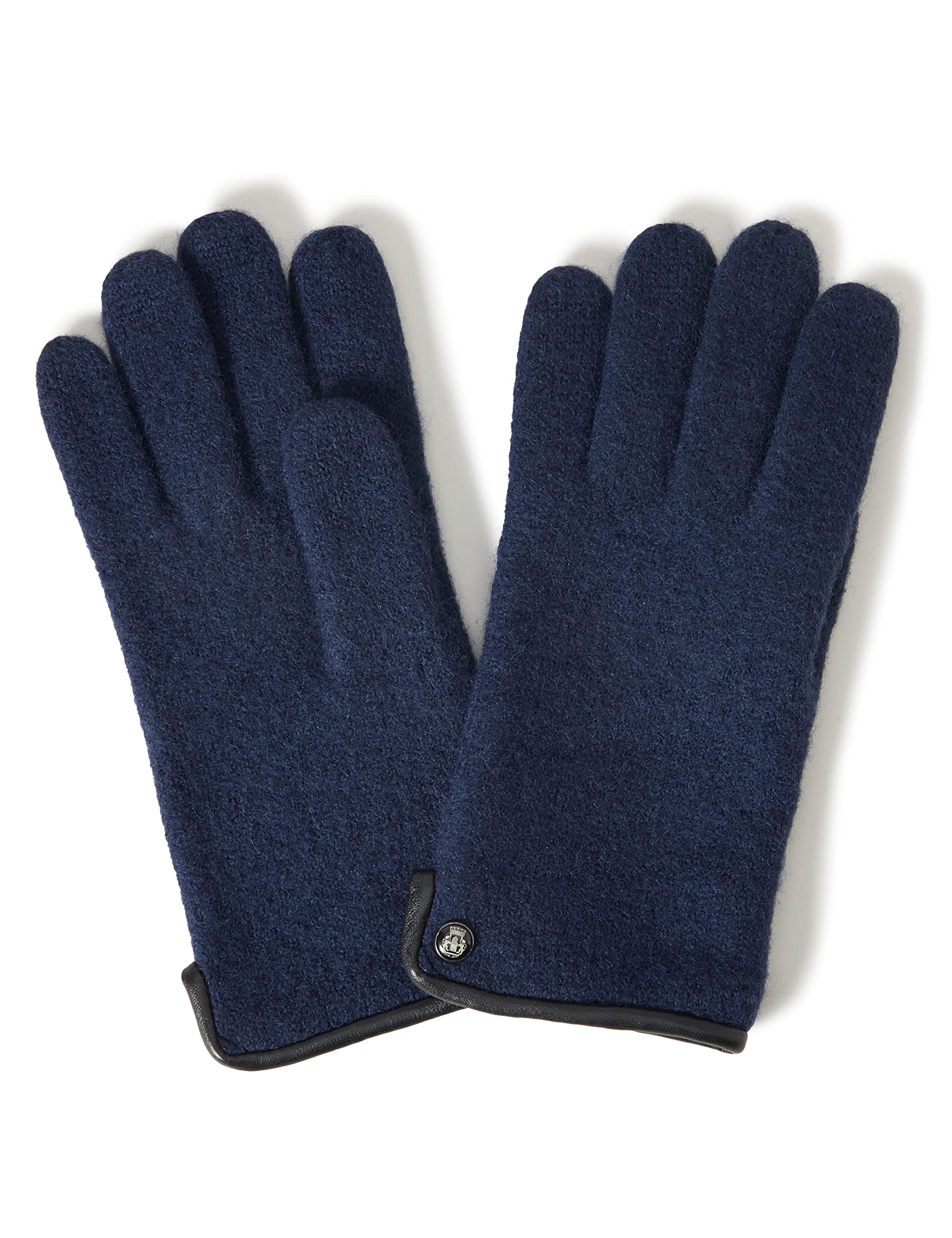 Roeckl Herren Klassischer Walkhandschuh Handschuhe, Schwarz (Navy 590), 8