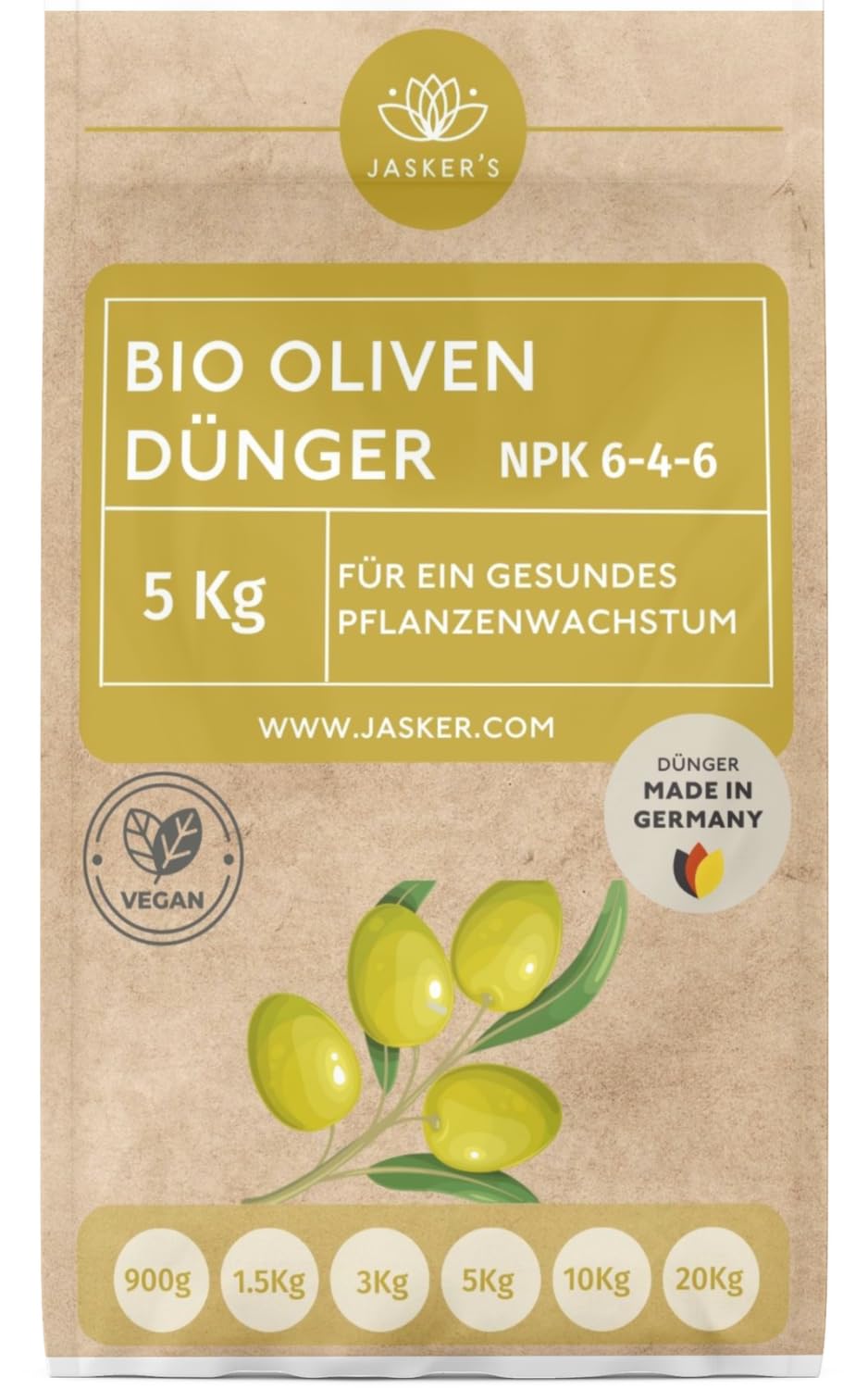 Bio Olivenbaum Dünger 5 Kg Langzeitdünger - 100% organischer Dünger für Olivenbaum - Mediterraner Dünger für Olivenbaum im Garten & Kübel - Olivenbaumdünger - Oliven Dünger