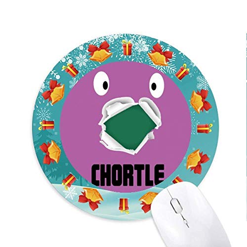 Fun Laugh Mouth Purple Emotion Chortle Mousepad Rund Gummi Maus Pad Weihnachtsgeschenk