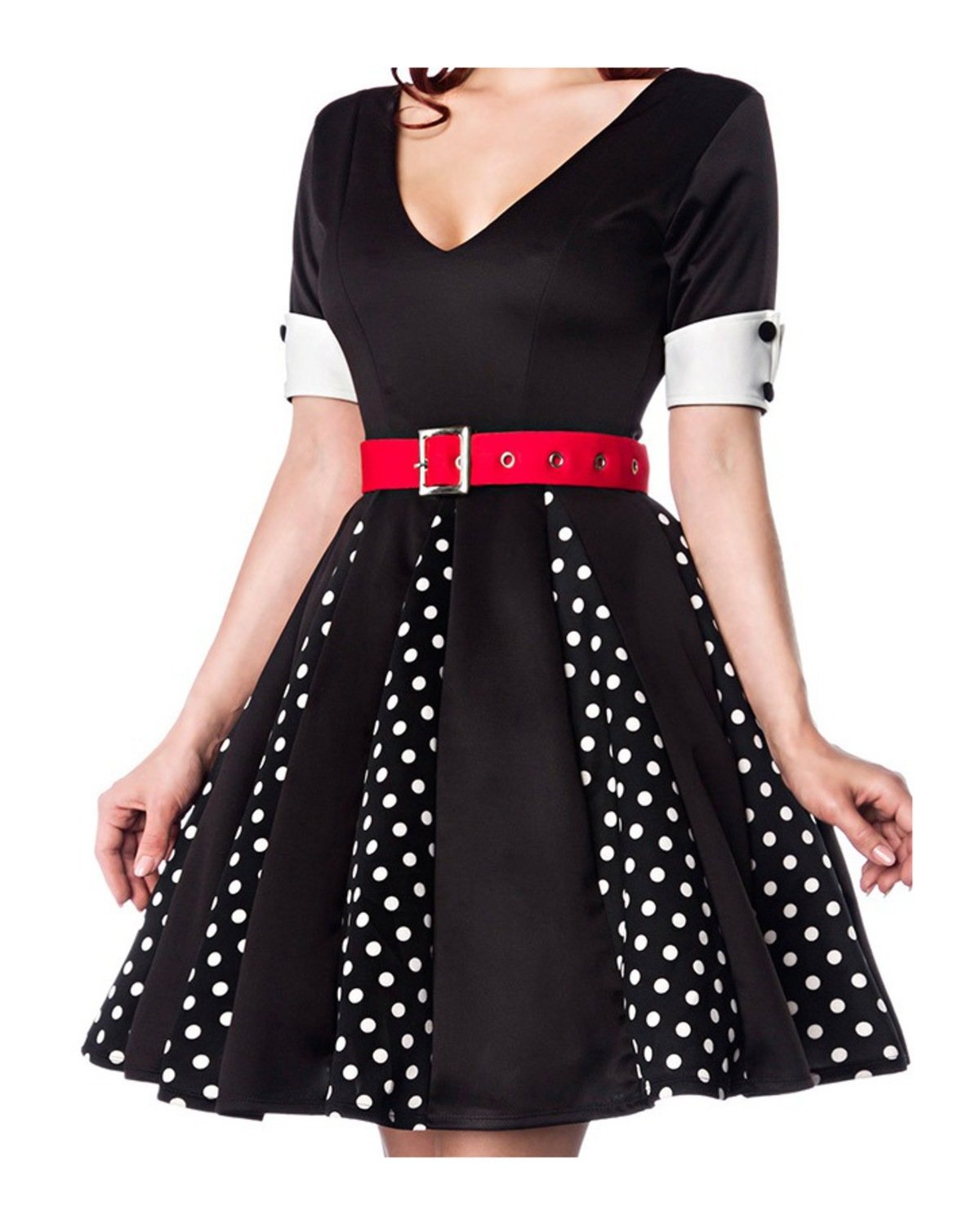 Godet-Kleid von Belsira XL