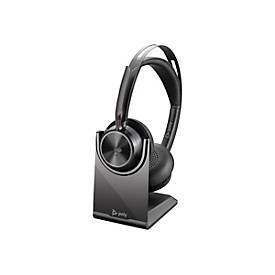 Poly Voyager Focus 2 UC - Headset On-ear Bluetooth USB-A m. Ladestation