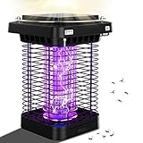 Insektenvernichter und Mückenstecker, Elektrischer Insektenvernichter Mückenlampe Solar UV Mückenvernichter USB Insektenfalle IP65 Wasserdichter Insektenlampe für Innen und außen