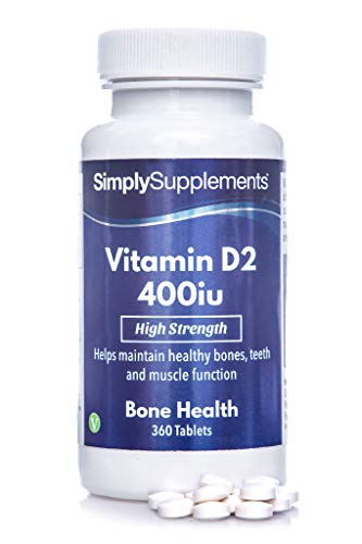 Vitamin D 400iu - Geeignet für Veganer - 360 Tabletten - SimplySupplements
