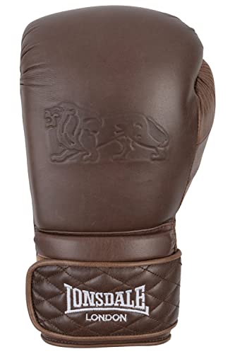 Lonsdale Unisex-Adult Spar Gloves Equipment, Vintage Brown, 14 oz