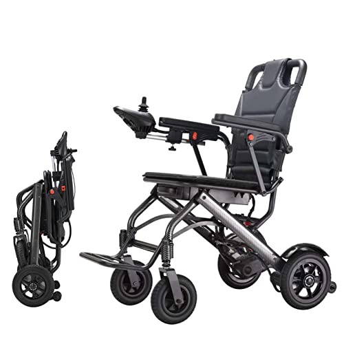 Intelligente Elektrische Rollstühle Für Erwachsene Leichter Faltbarer Elektrischer Rollstuhl, Power Mobility Rollstuhl Gewicht Nur 35 Lbs Mit 12" Hinterreifen,16kg