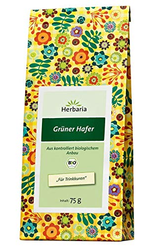 Herbaria Grüner Hafer , 2er Pack (2x 75 g Tüte) - Bio