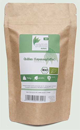 SENA-Herbal Bio - gemahlene Chillies (Cayennepfeffer)- (750g)