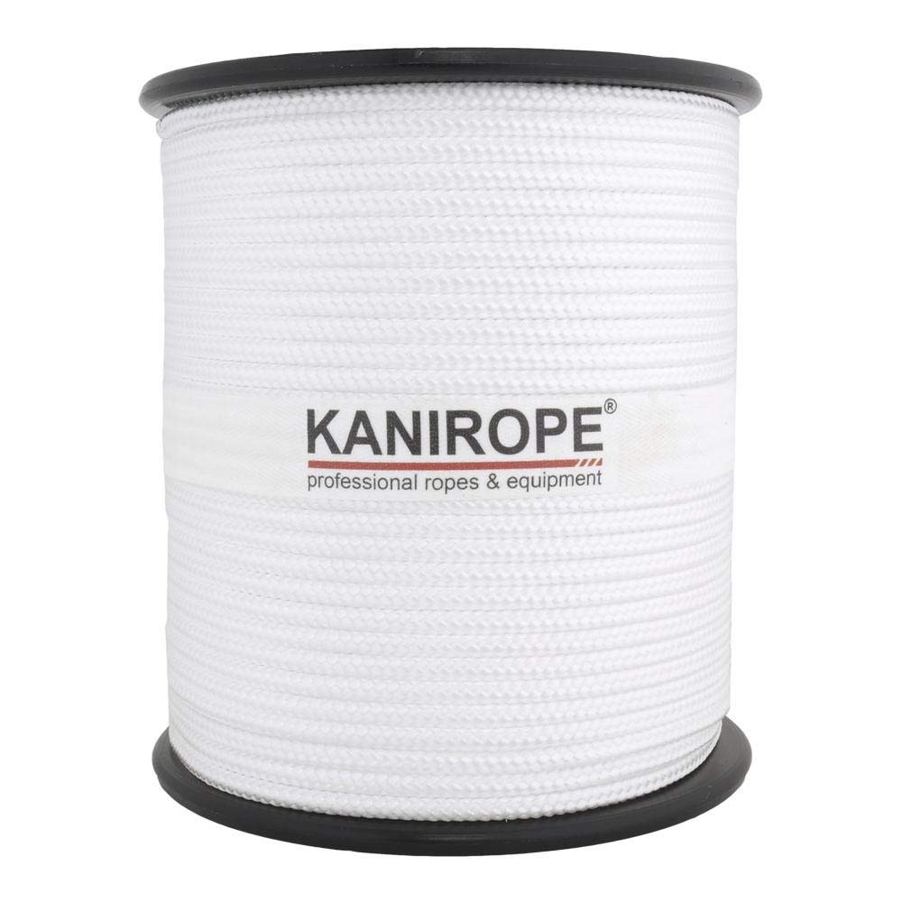 Kanirope® PP Seil Polypropylenseil MULTIBRAID 4mm 100m Farbe Weiß (0100) 16x geflochten