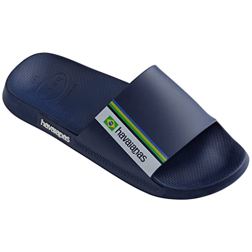 Havaianas Slide Brasil Schiebe-Sandalen, Navy Blue, 34 EU