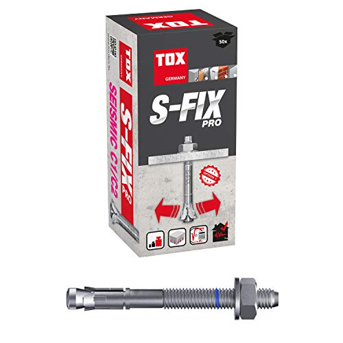 TOX Bolzenanker S-Fix Pro M8 x 95/29 mm, 50 Stück, 04010211, Verzinkt