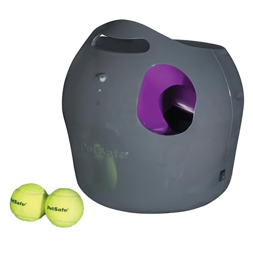 PetSafe Automatisches Hundespielzeug, interaktiver Tennisballwerfer für Hunde, wasserdicht, 1 Stück (1er Pack)