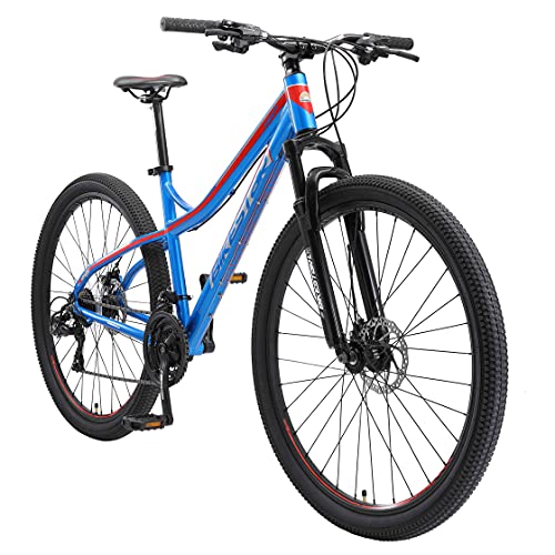 BIKESTAR Hardtail Aluminium Mountainbike 29 Zoll, 21 Gang Shimano Schaltung mit Scheibenbremse | 18 Zoll Rahmen MTB Erwachsenen- und Jugendfahrrad | Blau