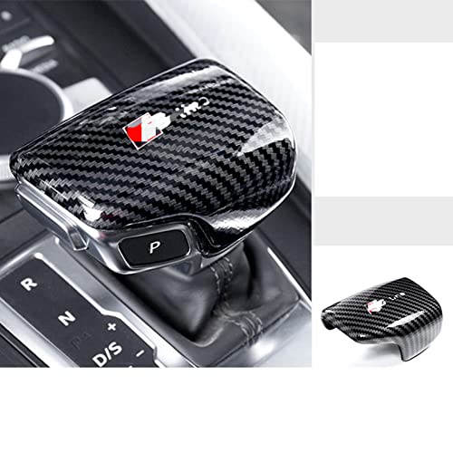 Kohlefaser Auto Schalttafel Schaltknauf Modifikation Aufkleber Zierleisten Abdeckung Autoinnenausstattung, für Audi A4 B9