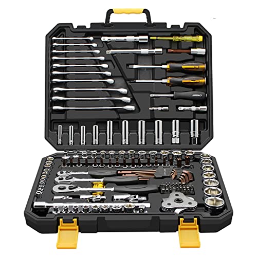 Werkzeugsatz Neues Mini-Handwerkzeug-Set mit Koffer 10-150 PCS Auto-Auto-Reparatur-Werkzeug-Set Werkzeugkasten für zu Hause (Color : 140pcs)