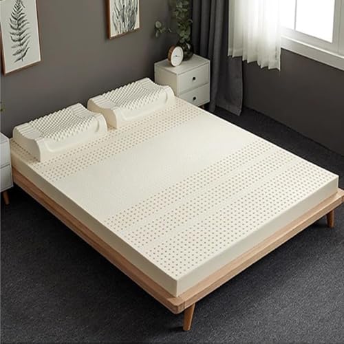ZCBYBT Faltbare Naturlatex Matratze für Schlafzimmer Home Student Dormitory Tatami Matratze Komfortable und atmungsaktive ergonomische,85d,5 * 90 * 200cm