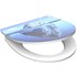 SCHÜTTE WC-Sitz »ICEBERG «, Duroplast, oval, mit Softclose-Funktion - blau