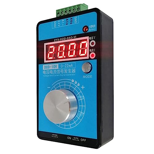 RIVNN 0–5 V-10 V, 0–20 mA/4–20 mA Signalgenerator, einstellbare Stromspannung, analoge Signalquellen, Ausgang 24 V (mit Batterie)