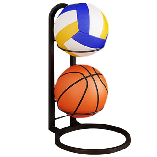 Basketballhalter, Ball Speicher Rack Ball Storage 5 Layer Carbon Stahl Basketball Rack, vertikaler Ballhalter, Hochleistungs -Basketballstand für Home Display Volleyball Fußball