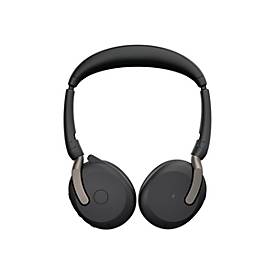 Jabra Evolve2 65 Flex UC Stereo - Headset - On-Ear - Bluetooth - kabellos - aktive Rauschunterdrückung