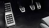 Audi 8V1064200A Pedalkappen-Set für A3 (AB3)/TT3 Linkslenker Handschalter mit Fußstütze
