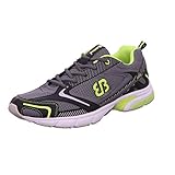 Brütting Fusion Herren Fitnessschuhe, Grau/ Schwarz/ Lemon, 38 EU