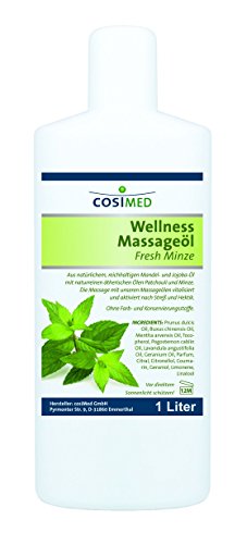 Wellness-Massageöl Fresh-Minze von cosiMed, 1 Liter