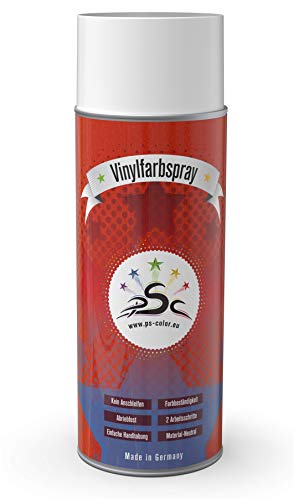 Vinylfarbe Cremeweiß 400 ml RAL 9001 Auto-Kunstleder-Farbe-Pflege Vinylfarbspray nachfärben