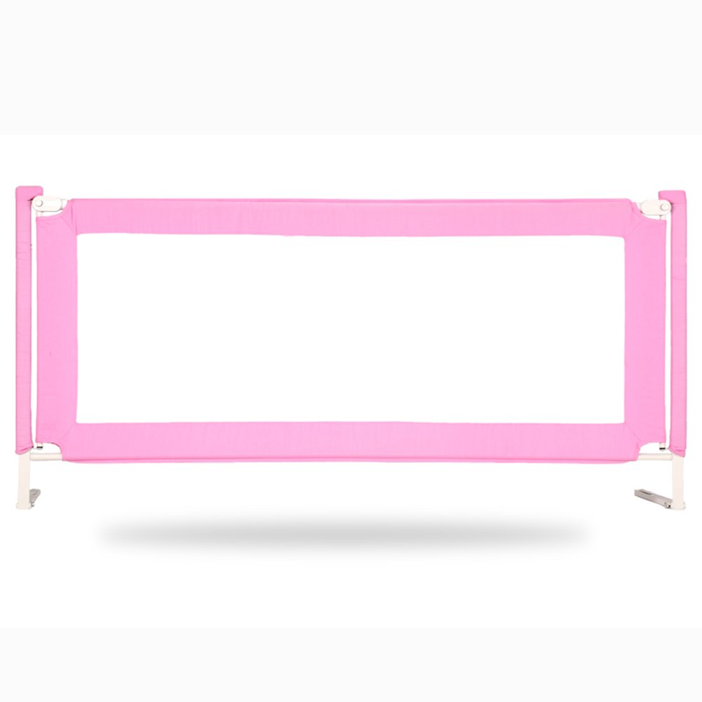 Tragbare und stabile Bett Guard Baby Sicherheits Bett Schiene, große 150-200 cm, Pink (größe : 180cm)