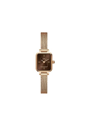 Daniel Wellington Quadro Uhr Damen, 15,5x18mm Zweifach Beschichteter Edelstahl (316L) Roségold Damen Uhr