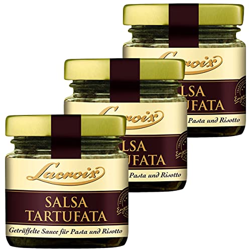 Lacroix Salsa Tartufata getrüffelte Sauce mit echtem Trüffel 90g 3er Pack