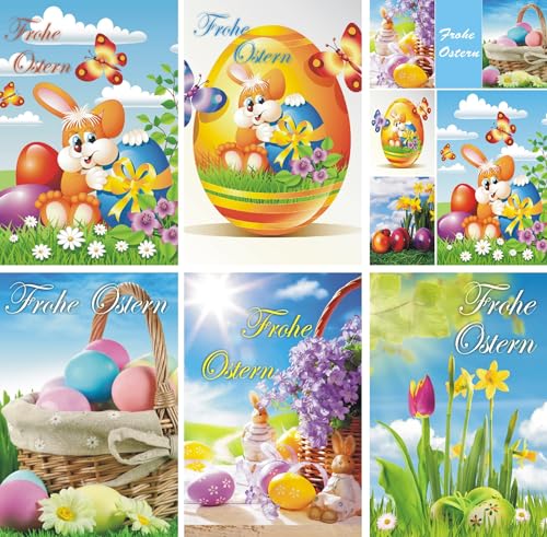 Iloda® 100 Osterkarten mit Umschlag 13-3130, Glückwunschkarten Ostern