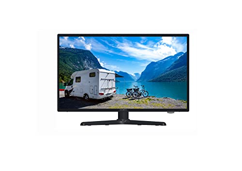 REFLEXION TV LEDW19iSB+ | Smart-TV | 19 Zoll | für Wohnmobile und Wohnwagen | 12V KFZ-Adapter | mit Soundbar | Full-HD Auflösung | HDMI, WLAN, Bluetooth | erschütterungsfest, schwarz
