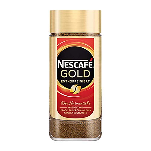 Nescafé Gold entkoffeiniert, löslicher Kaffee - 200g - 4x
