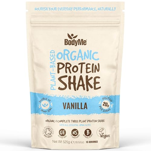 BodyMe Organic Vegan Protein Shake, Vanillegeschmack