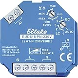 Eltako Universal-Dimmschalter 230V, Power MOSFET, ESL LED bis 400W, 1 Stück, EUD61NPN-230V, 400 W, Blau