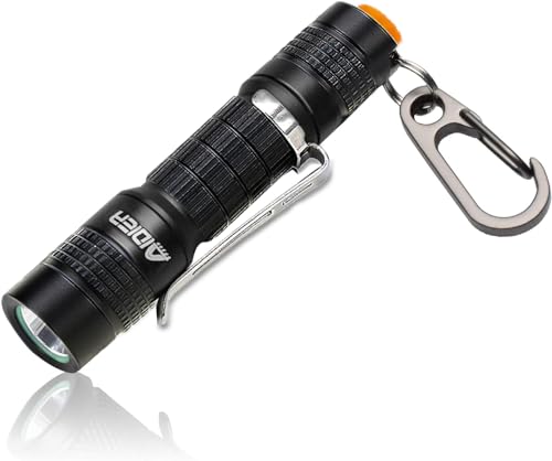 AIDIER A7 EDC Mini LED-Taschenlampe, 180 lm Tragbarer Superheller Flashlight, AAA-Batterie, IPX7, Wasserdicht, für Camping, Wandern, Outdoor-Aktivitäten und Notbeleuchtung
