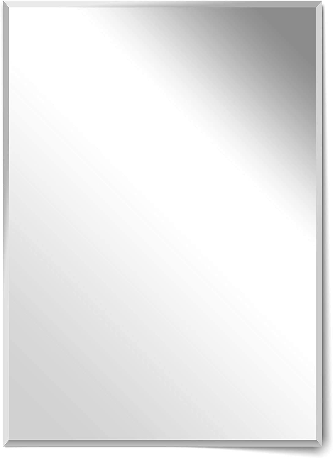 Homestyle Rahmenloser Facettenspiegel 50 x 70 cm Wandspiegel Badezimmerspiegel Made in Germany